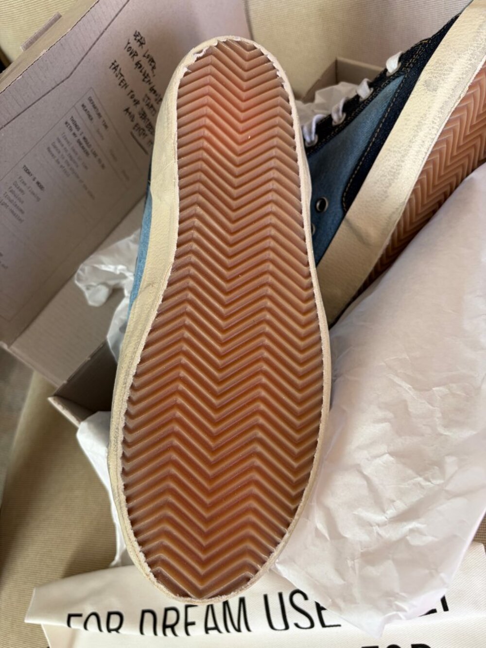 *BRAND NEW IN BOX* Golden Goose Superstar Denim Glitter low top*PRICE DROP!* - Picture 8 of 12